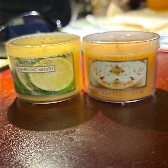 Slatkin & Co. Miniature Candle Duo; Rare; Discontinued - Picture 1 of 5